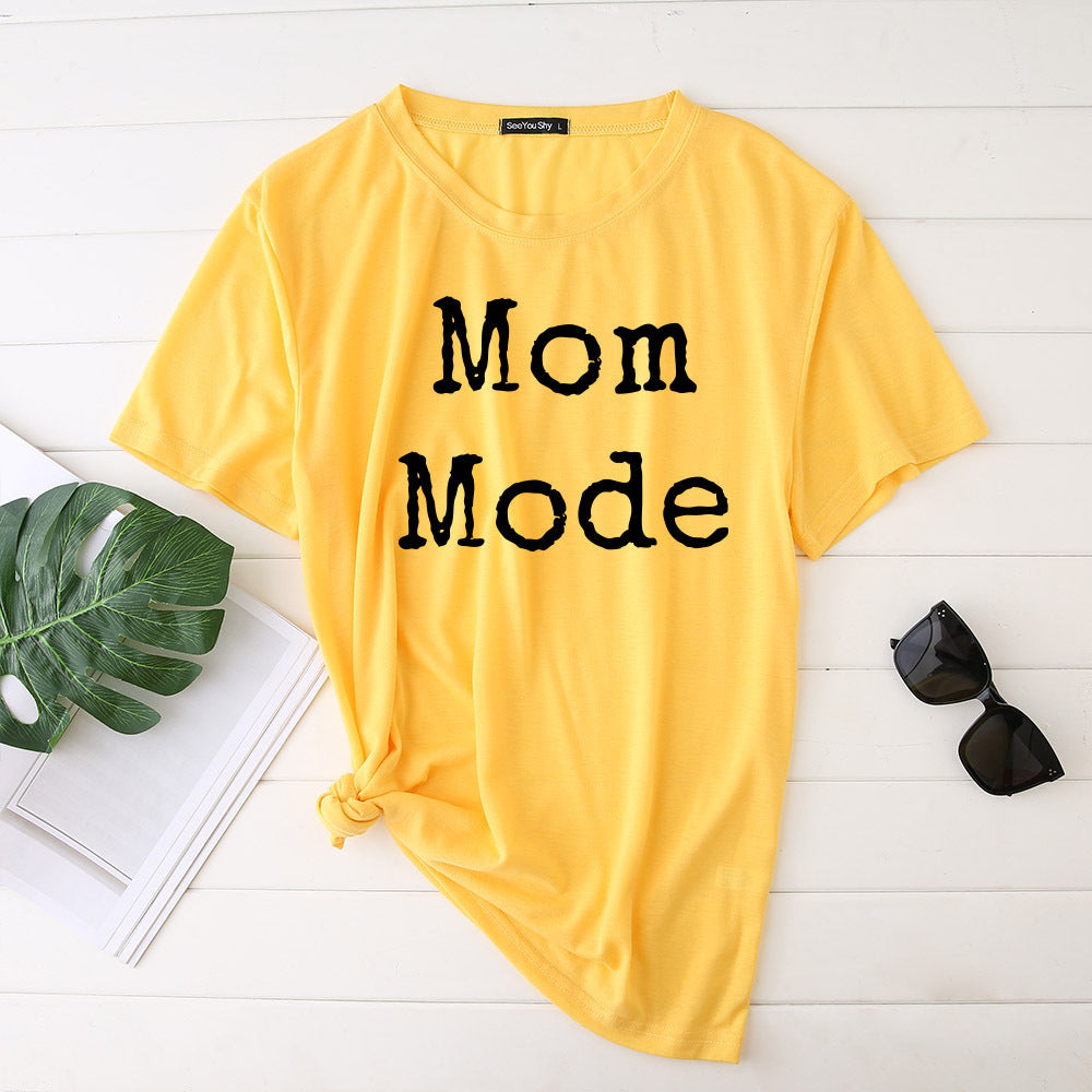 Mom Mode Top Women Kawaii Harajuku T-shirts