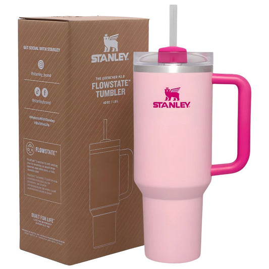 Flamingo Pink Stanley 40 oz Tumbler Cup