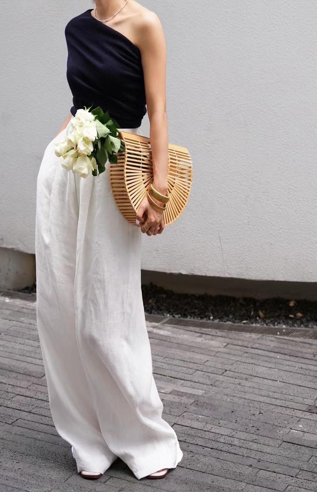 Loose Wide-Leg Pants