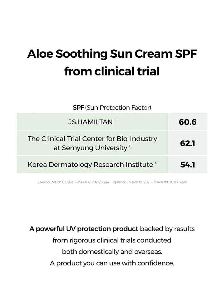 Aloe Soothing Sun Cream SPF50+/ PA+++ - Zac Store