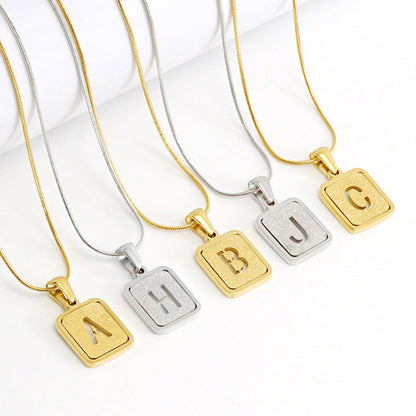 Alphabet 18K Necklace Fashion Jewelry - Zac Store