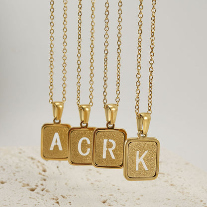 Alphabet 18K Necklace Fashion Jewelry - Zac Store