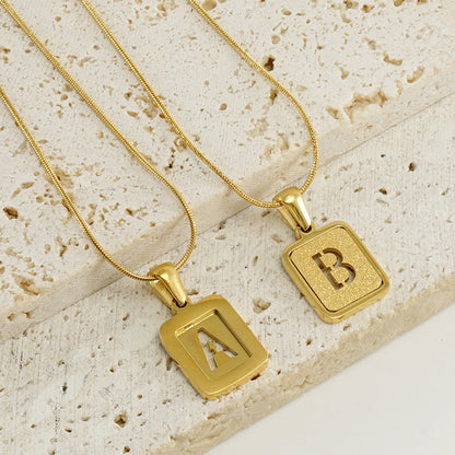 Alphabet 18K Necklace Fashion Jewelry - Zac Store