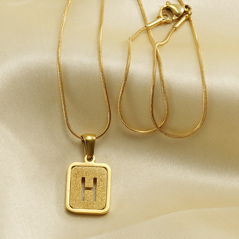 Alphabet 18K Necklace Fashion Jewelry - Zac Store