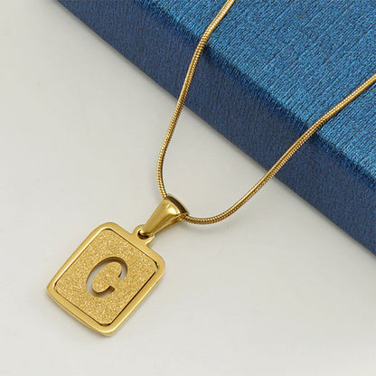 Alphabet 18K Necklace Fashion Jewelry - Zac Store