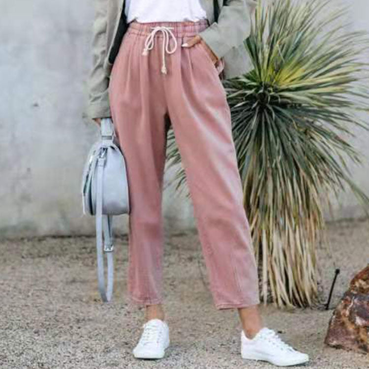 Casual High-waist Straight-leg women trouser pants - Zac Store