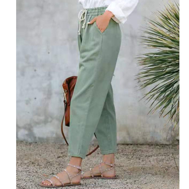 Casual High-waist Straight-leg women trouser pants - Zac Store