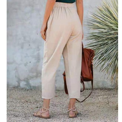 Casual High-waist Straight-leg women trouser pants - Zac Store