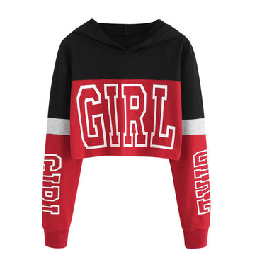 Crop Top Hoodie Sweatshirt - Zac Store