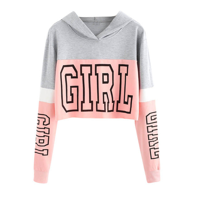 Crop Top Hoodie Sweatshirt - Zac Store