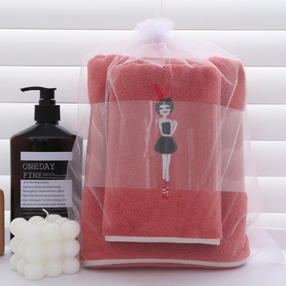 Gift Set Thickened Coral Velvet Mother Towel Net Celebrity Large Bath Towel