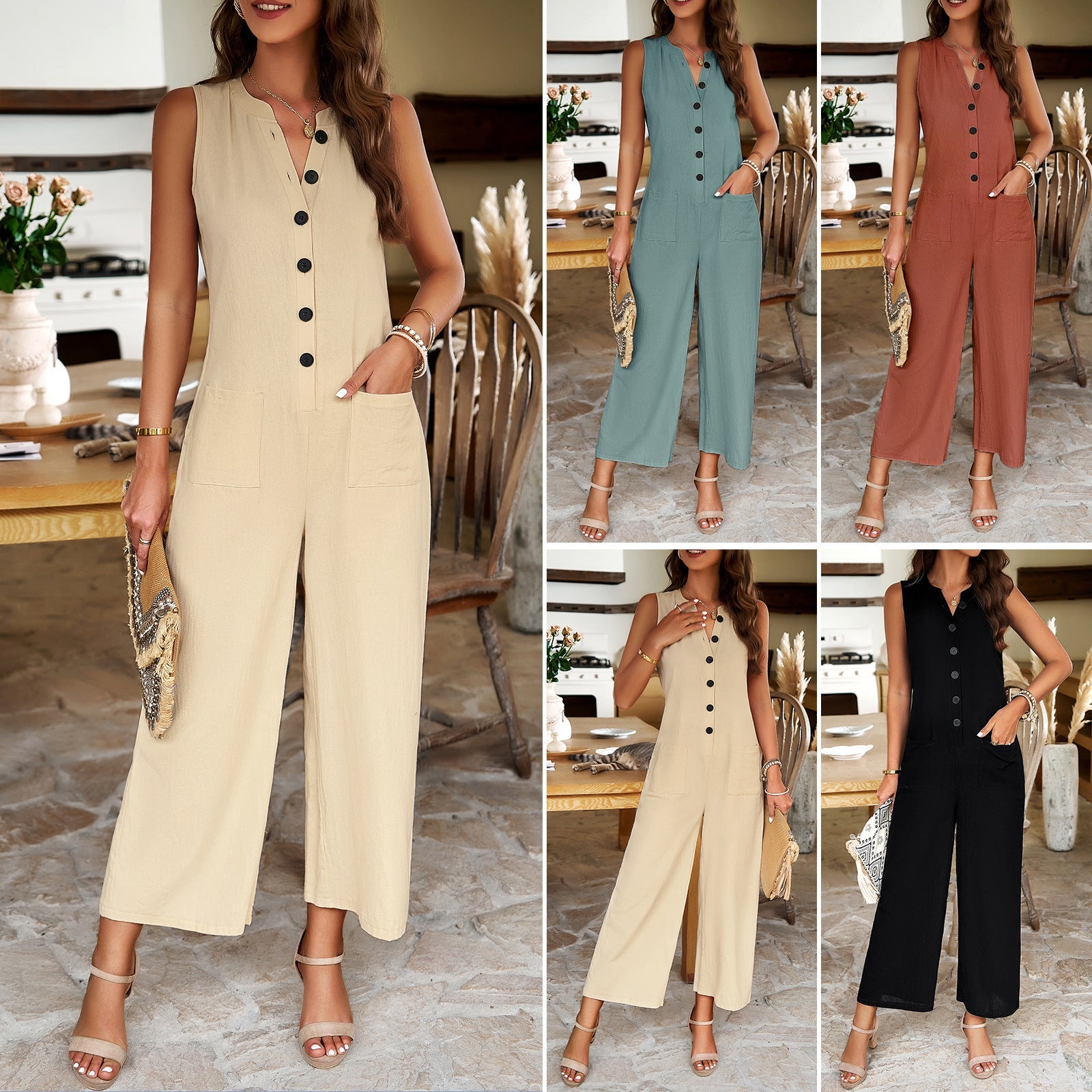 Elegant Jumpsuit With Feminine Temperament - Zac Store