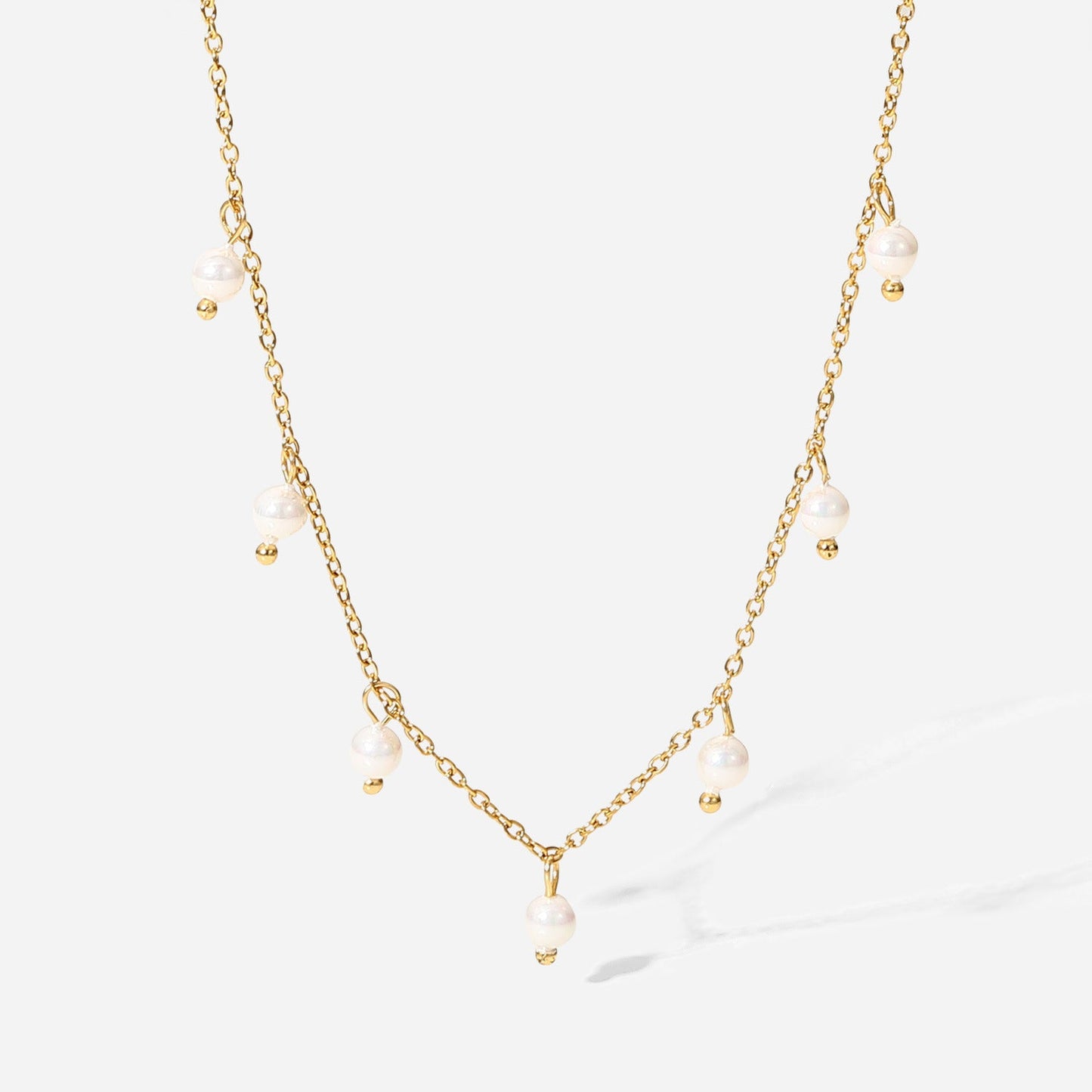 French Elegant 18K Gold Stainless Steel Necklace - Zac Store