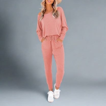 Jogging Suits for Women 2 Piece Set Track Pant with Pockets Sweatshirt Pants Set Trendy Clothes - Zac Store