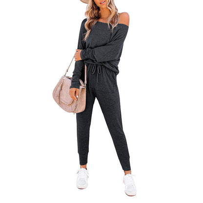 Jogging Suits for Women 2 Piece Set Track Pant with Pockets Sweatshirt Pants Set Trendy Clothes - Zac Store