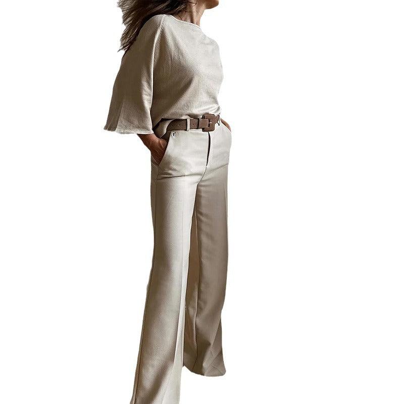 Khaki Casual women suit - Zac Store