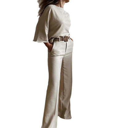 Khaki Casual women suit - Zac Store