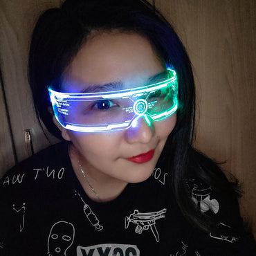 LED Luminous Party Bar Disco Punk Glasses - Zac Store