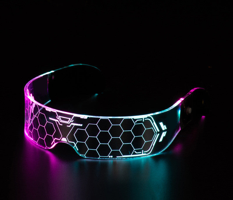 LED Luminous Party Bar Disco Punk Glasses - Zac Store