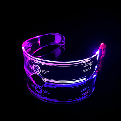 LED Luminous Party Bar Disco Punk Glasses - Zac Store