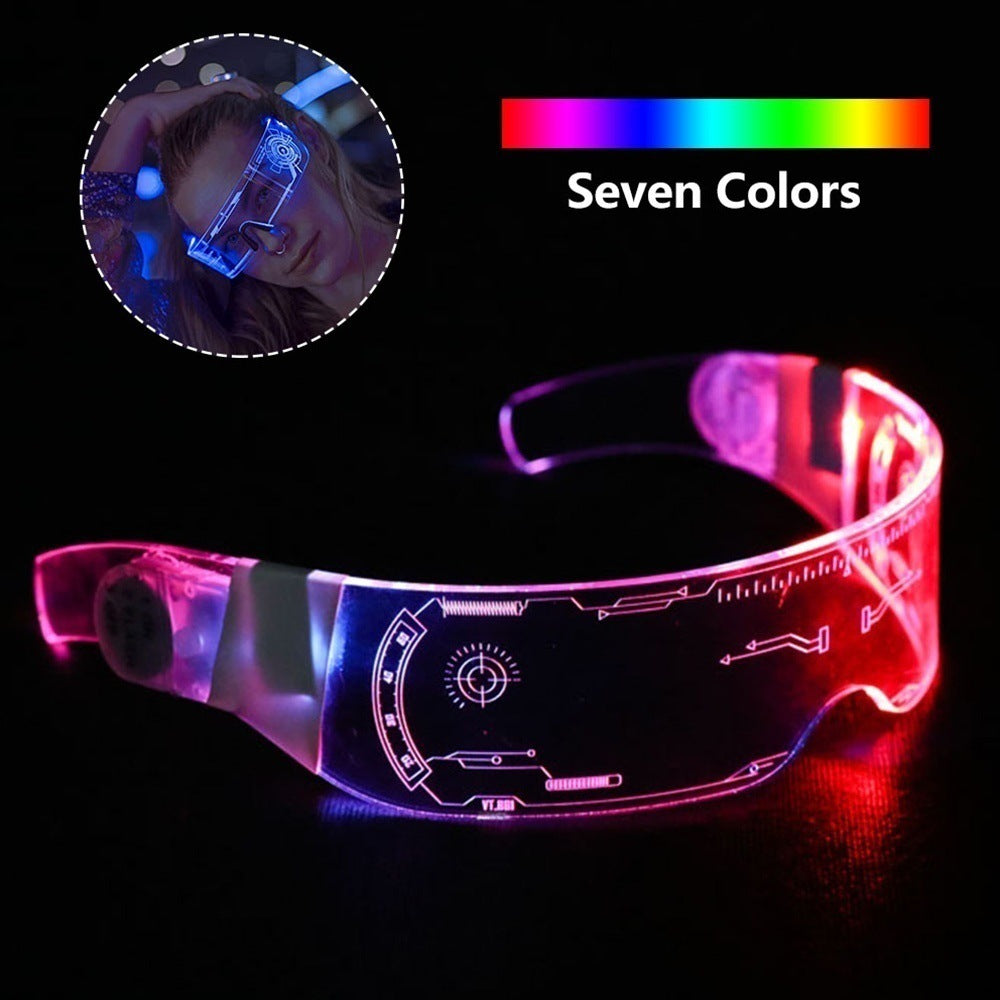 LED Luminous Party Bar Disco Punk Glasses - Zac Store