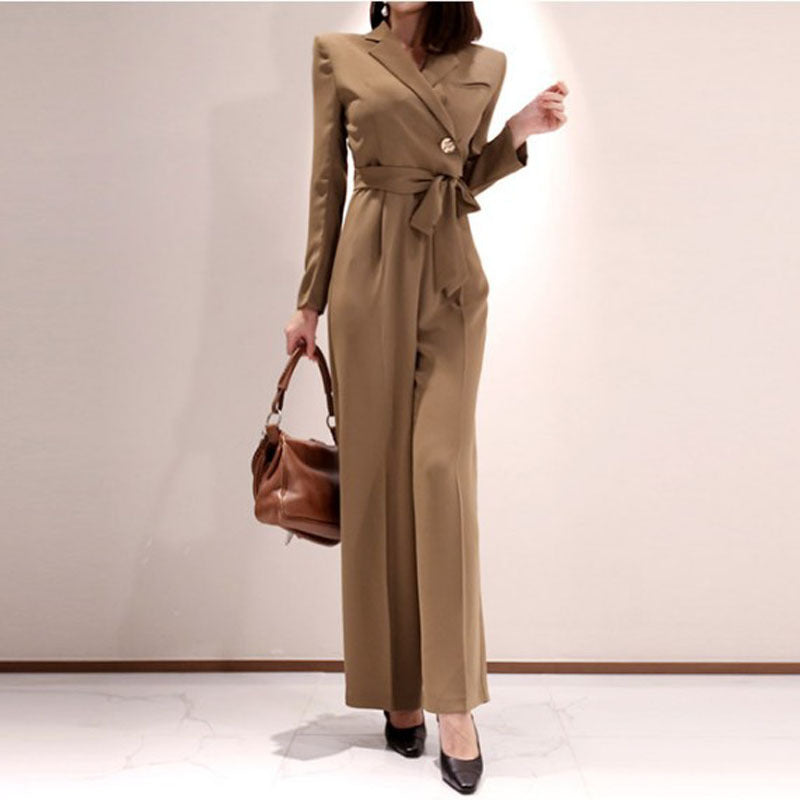 Long-sleeved Women's Slim Jumpsuit - Zac Store