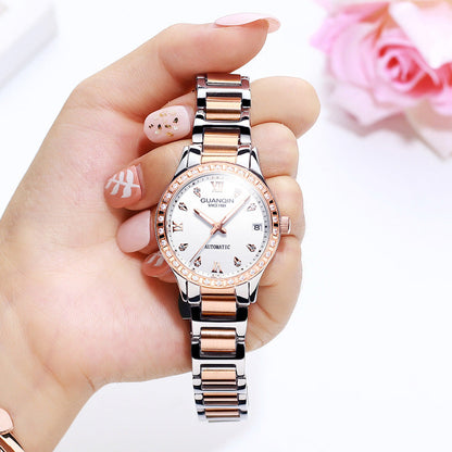 Luminous Date Wrist Watch with Stainless Steel Band - Zac Store