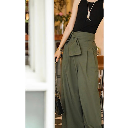 Madden Women Retro Loose Wide-leg Casual Suspender Pants - Zac Store