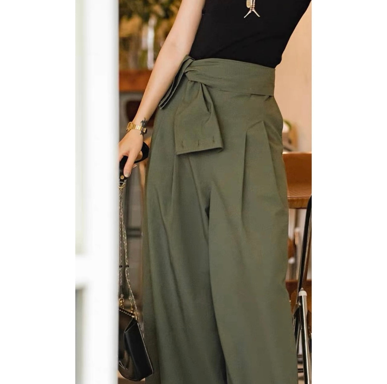 Madden Women Retro Loose Wide-leg Casual Suspender Pants - Zac Store