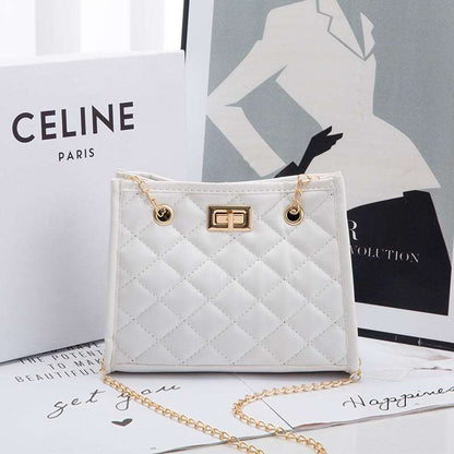 Mini Chain Shoulder Bags Rhombus Sewing Small Square Bags For Women