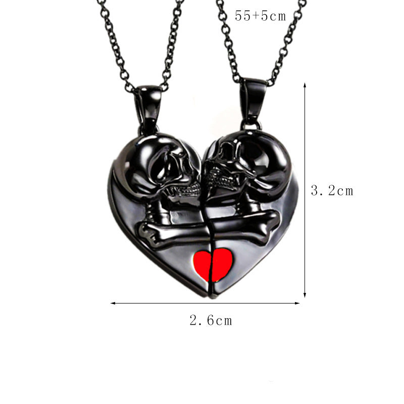 Punk Retro Skull Pendant Halloween Necklace - Zac Store