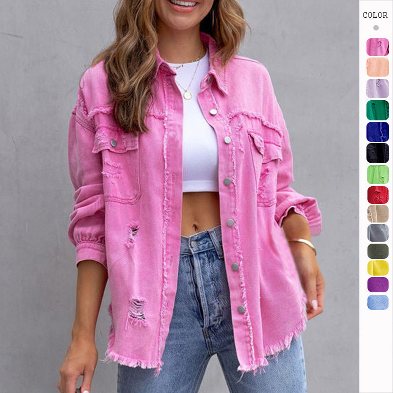 Ripped Shirt Jacket - Zac Store