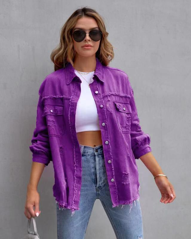 Ripped Shirt Jacket - Zac Store