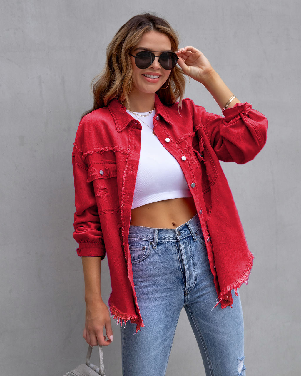 Ripped Shirt Jacket - Zac Store