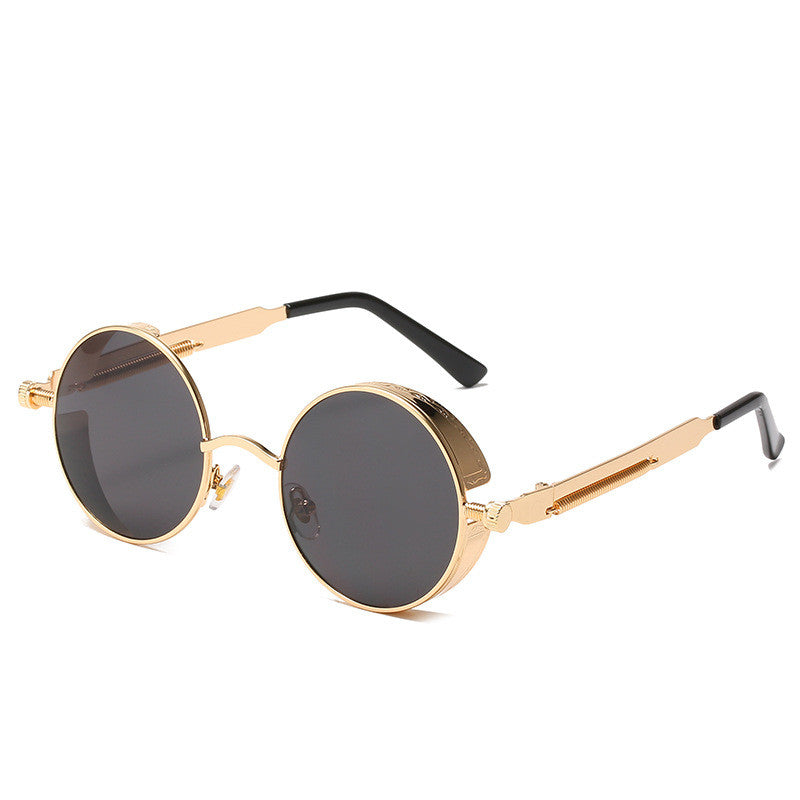 Round Frame Retro Punk Sunglasses - Zac Store