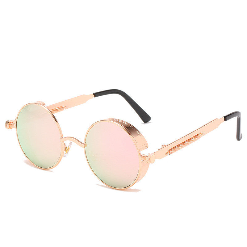 Round Frame Retro Punk Sunglasses - Zac Store