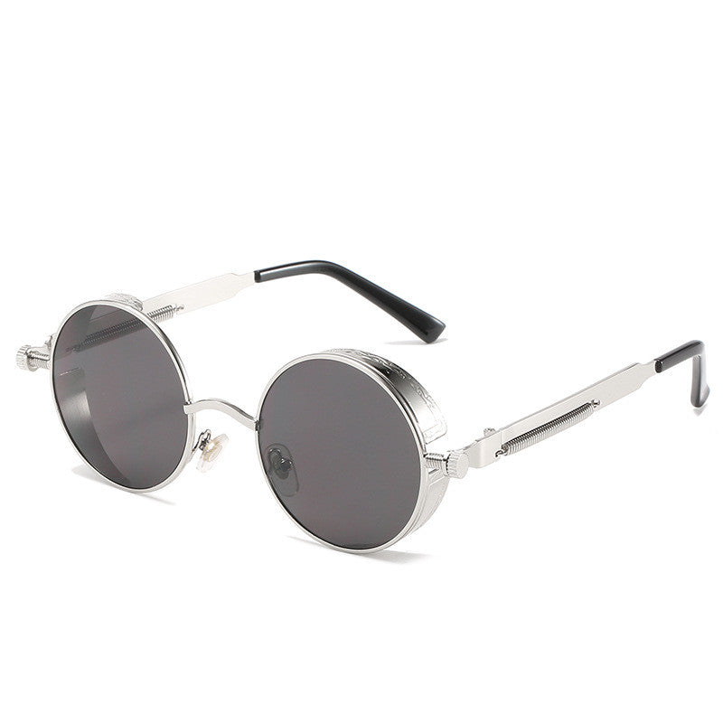 Round Frame Retro Punk Sunglasses - Zac Store