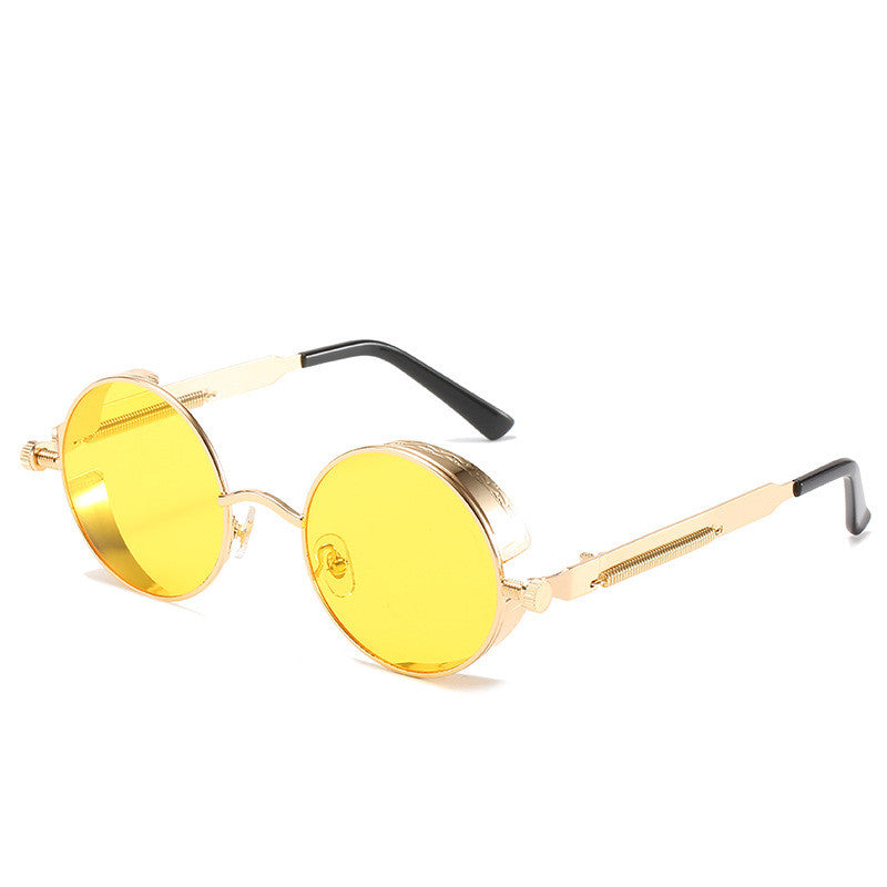 Round Frame Retro Punk Sunglasses - Zac Store