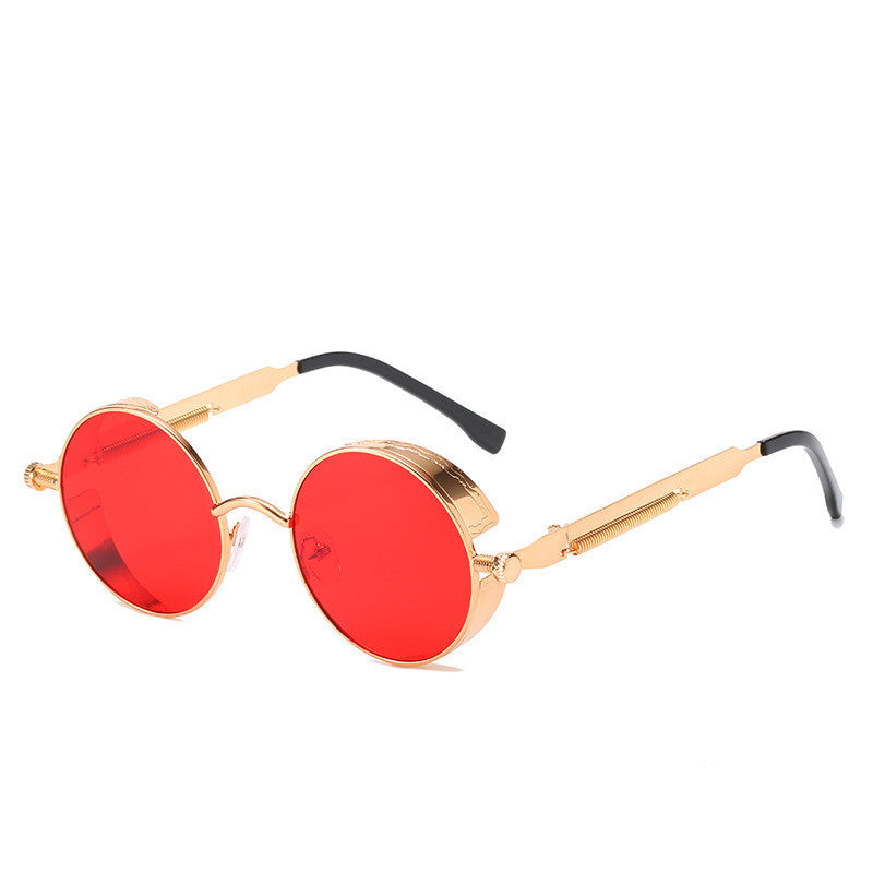 Round Frame Retro Punk Sunglasses - Zac Store