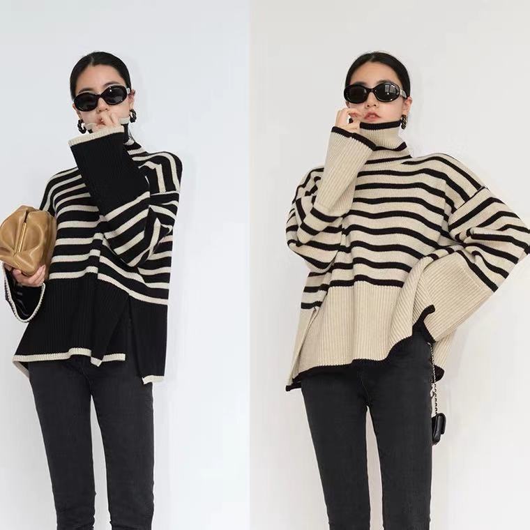 Striped women Sweater dress - Zac Store