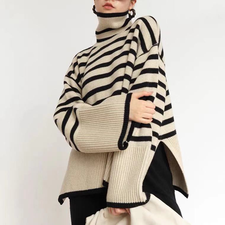 Striped women Sweater dress - Zac Store