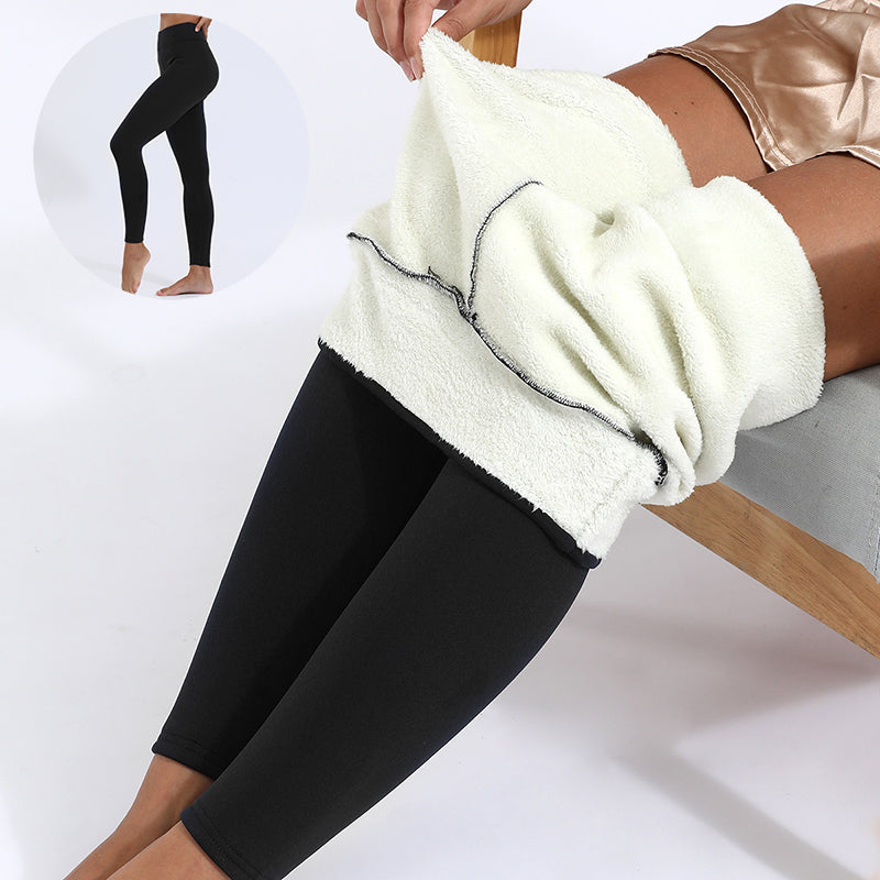 Warm Thick High Stretch Lamb Cashmere Leggings - Zac Store