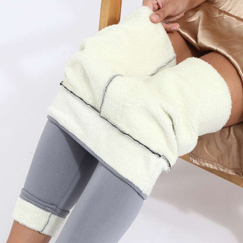 Warm Thick High Stretch Lamb Cashmere Leggings