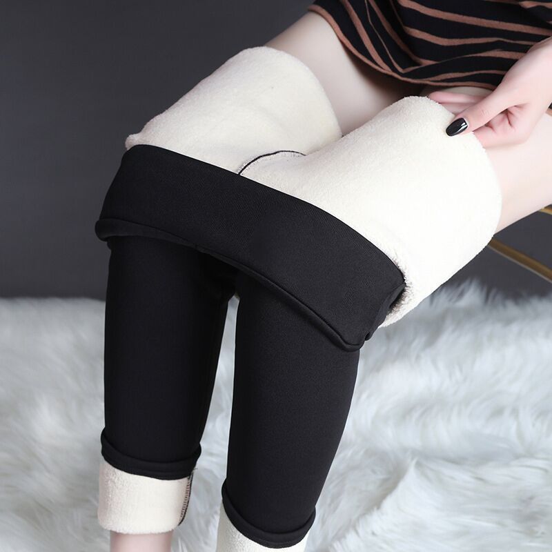 Warm Thick High Stretch Lamb Cashmere Leggings - Zac Store