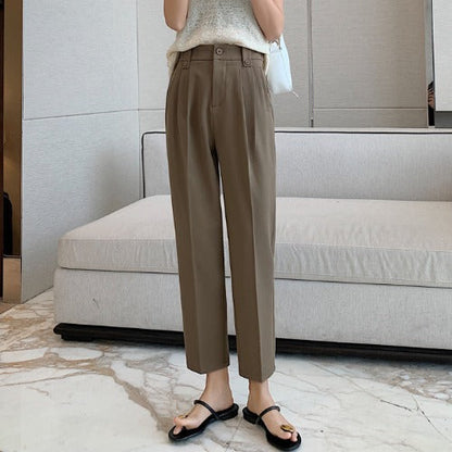 Women's High Waist Straight Pants - Zac Store