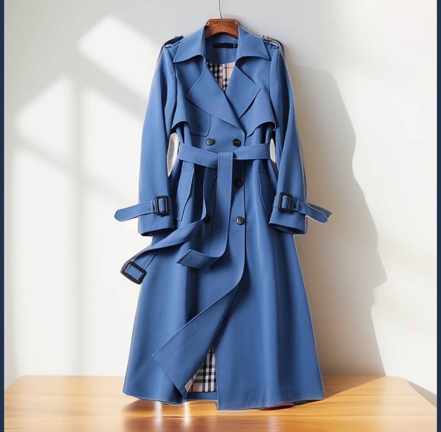 Women's Mid-length Trench Coat Autumn Long Windbreaker