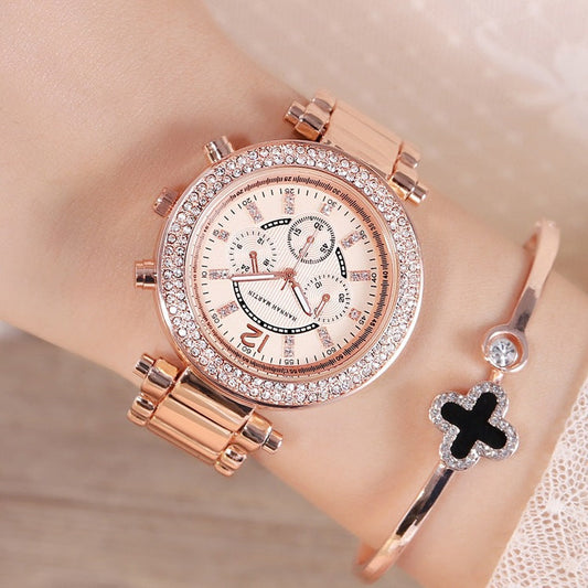 Women's Watch Decorated with Diamond - Zac Store