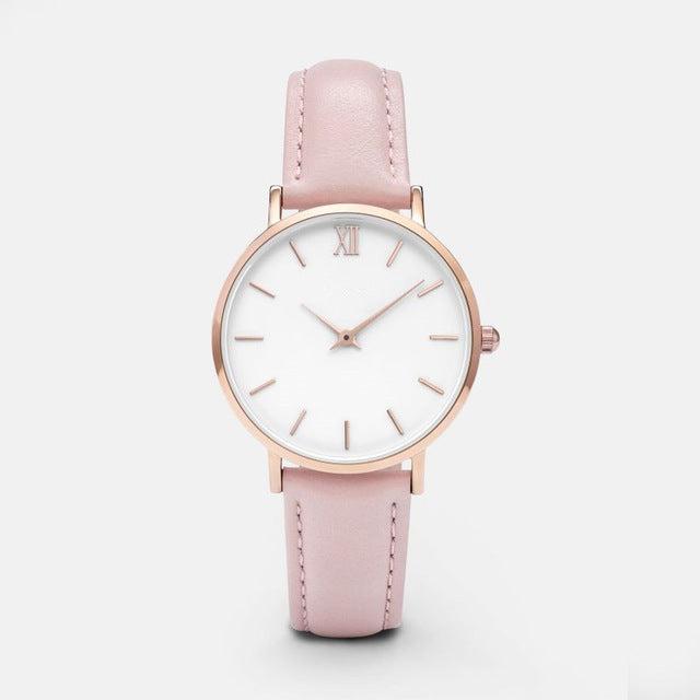 Women Watches Leather Quartz - Zac Store