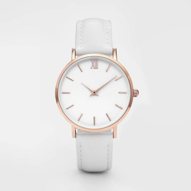 Women Watches Leather Quartz - Zac Store