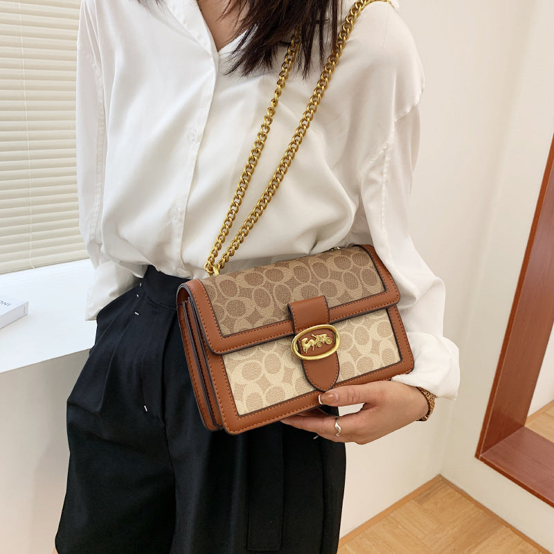 New Trendy Fashion Retro Chain Bag Ins All-match Messenger Shoulder Bag